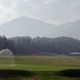Smoky haze from a wildfire on Alaska’s Kenai Peninsula obscures the view from an Anchorage golf course.